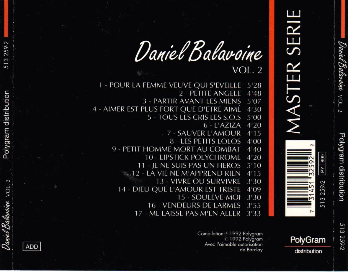 🎶 A timeless gem from Daniel Balavoine – Vol. 2 not to be missed! 💎 – photo 2